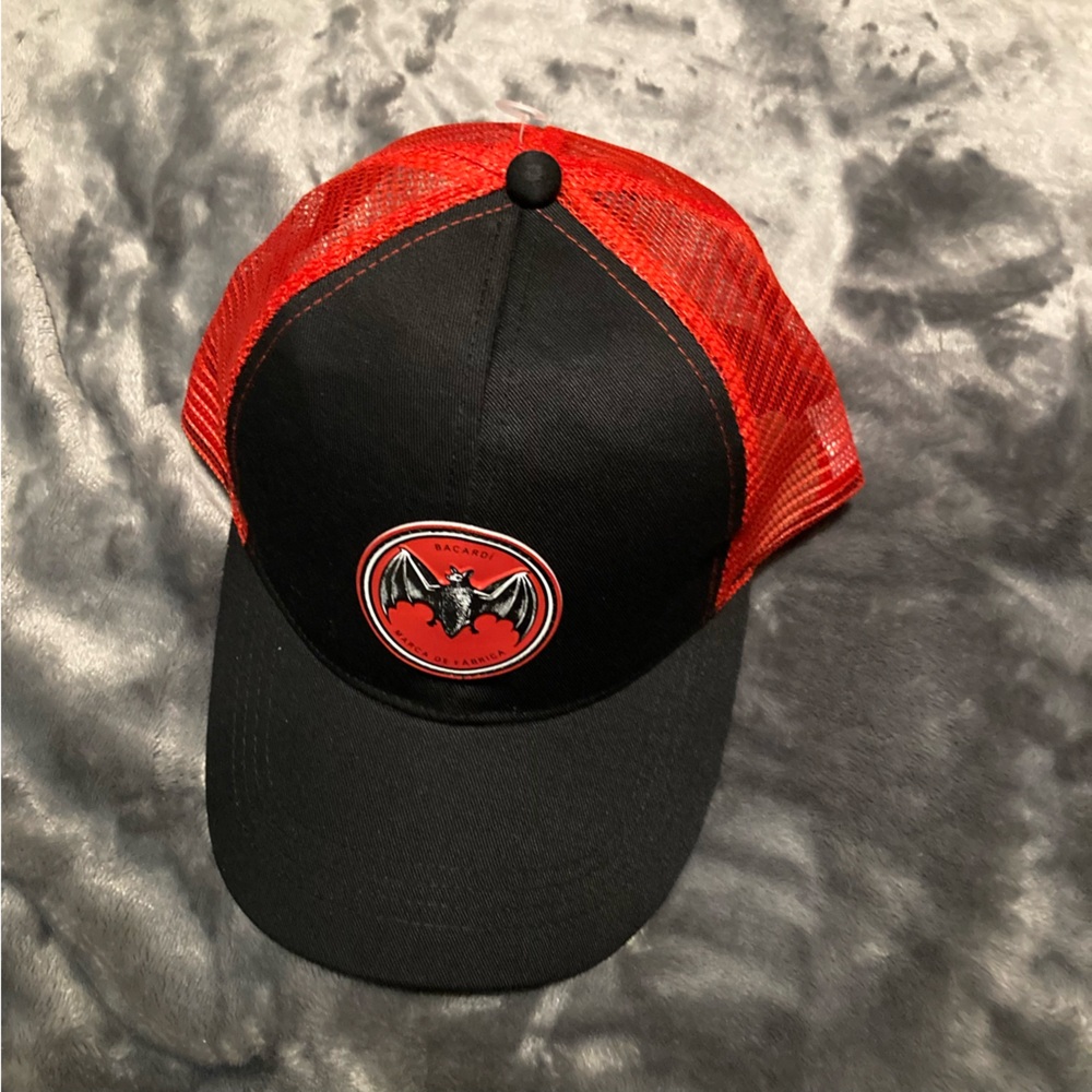 Bacardi Snapback Dad Hat Drinking alcohol rum NWT red Black